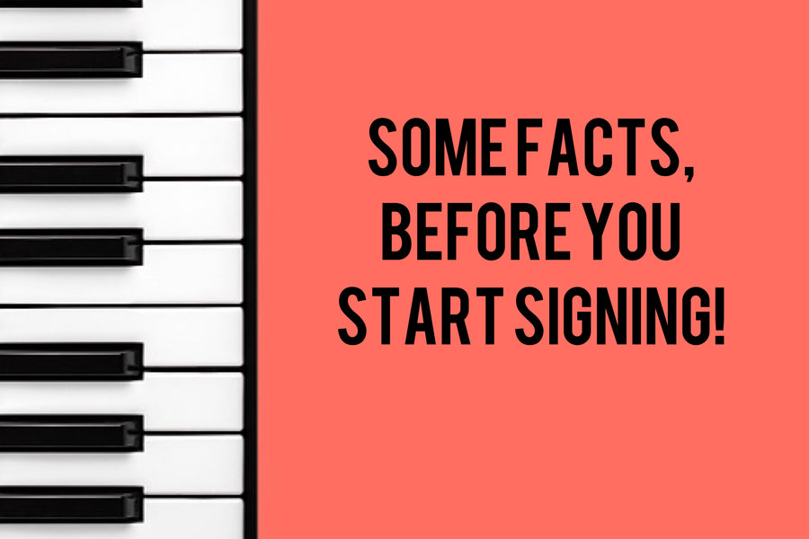 Some facts, before you start signing!